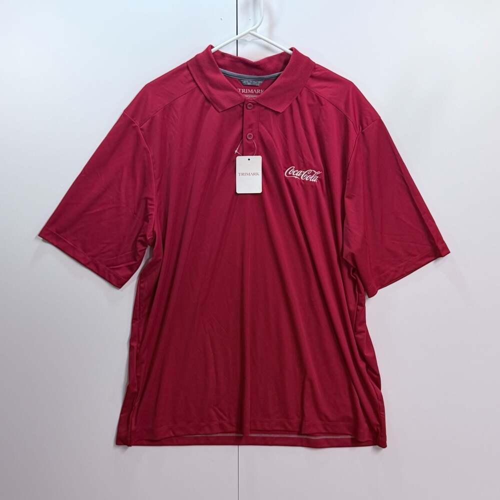 Trimark Coca-Cola Men's Red Short Sleeve Uniform Polo Shirt Style 16398